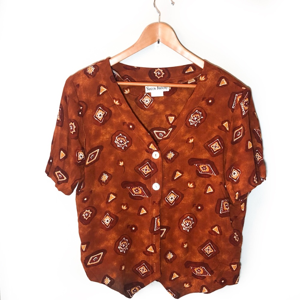 VINTAGE 80s funky blouse